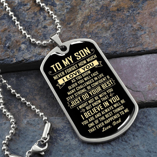My Son | Do Your Best - Dog Tag